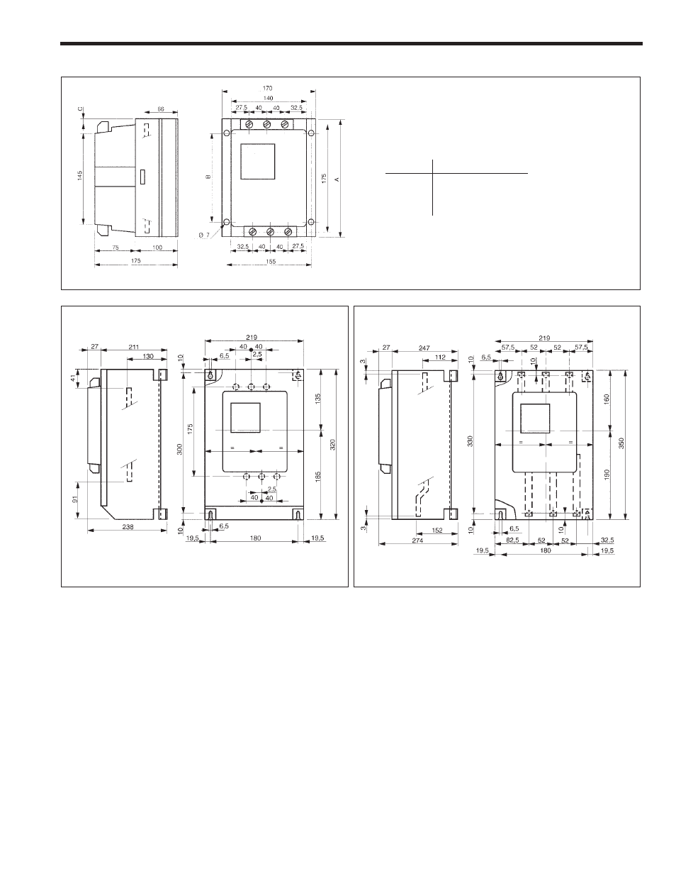 Appendix, 3. dimensions | GE Industrial Solutions ASTAT-CD Plus User Manual | Page 37 / 40