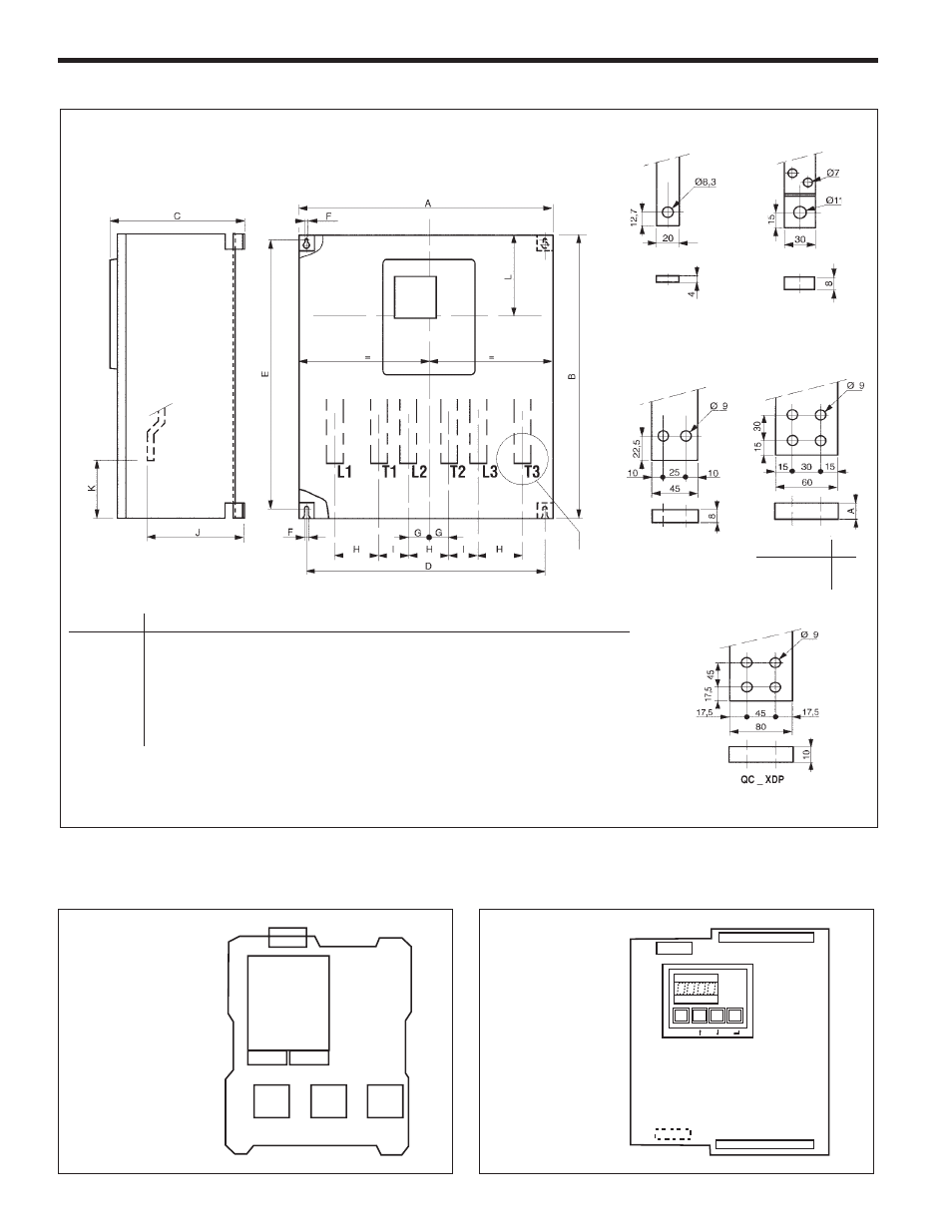 Appendix, 3. dimensions, 4. p.c.b.s layout | Control supply, Terminal detail | GE Industrial Solutions ASTAT-CD Plus User Manual | Page 38 / 40