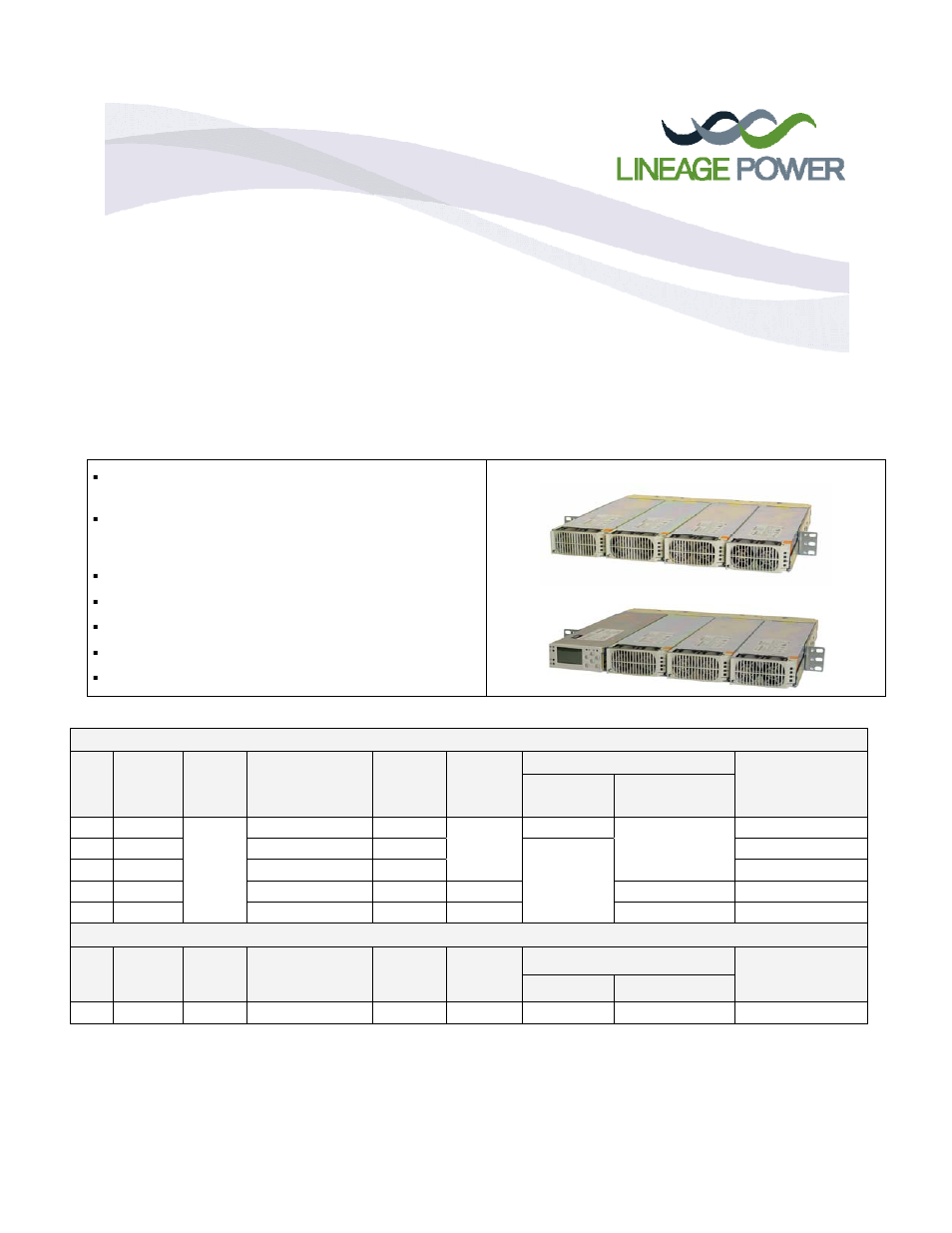 GE Industrial Solutions J85480S1, L1 – L14 Compact Power Line Shelves User Manual | 10 pages