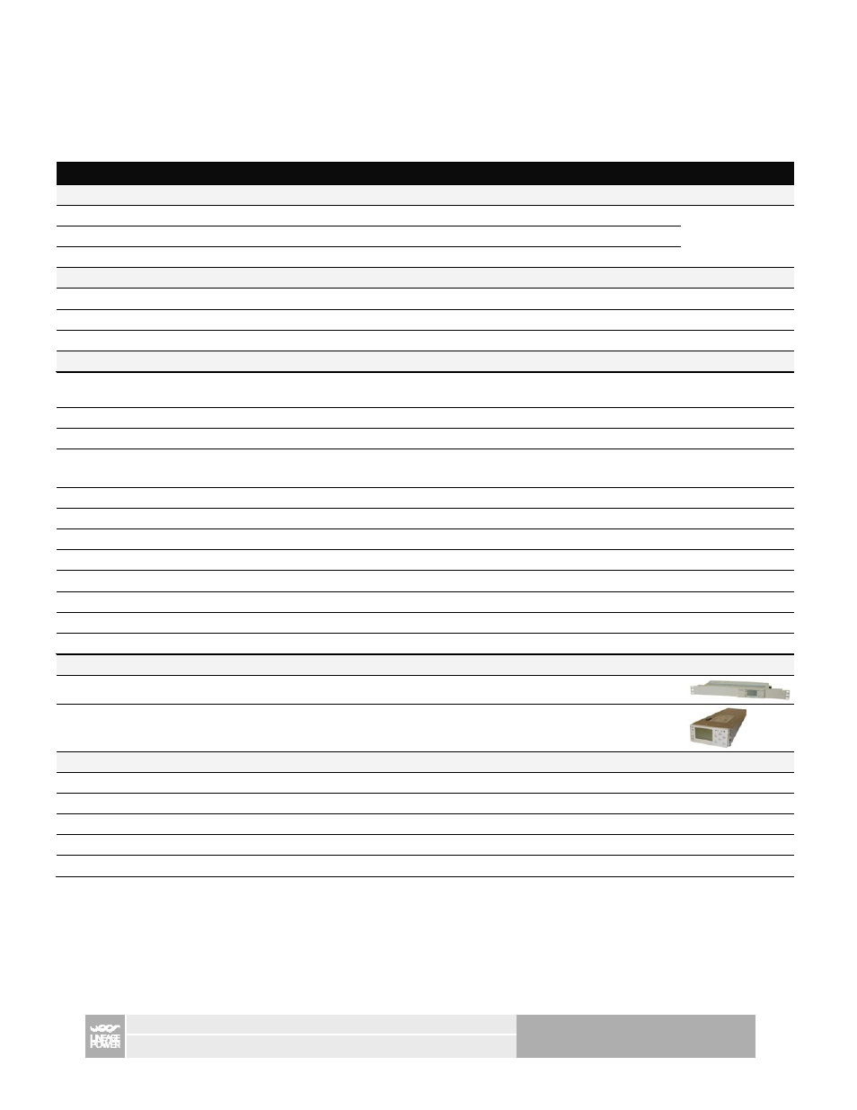7 of 10, Ordering information | GE Industrial Solutions J85480S1, L1 – L14 Compact Power Line Shelves User Manual | Page 7 / 10
