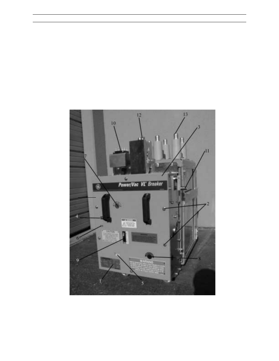 1 description, Powervac, 5kv vertical lift chapter 2. description | GE Industrial Solutions PowerVac 5kV VL PV VL 4.16-250-0 User Manual | Page 7 / 68