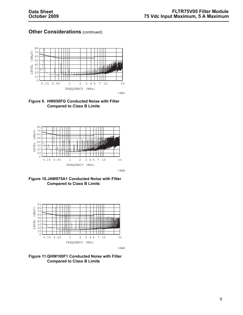 10 & 11 sho, Other considerations | GE Industrial Solutions FLTR75V05 Filter Module User Manual | Page 9 / 13
