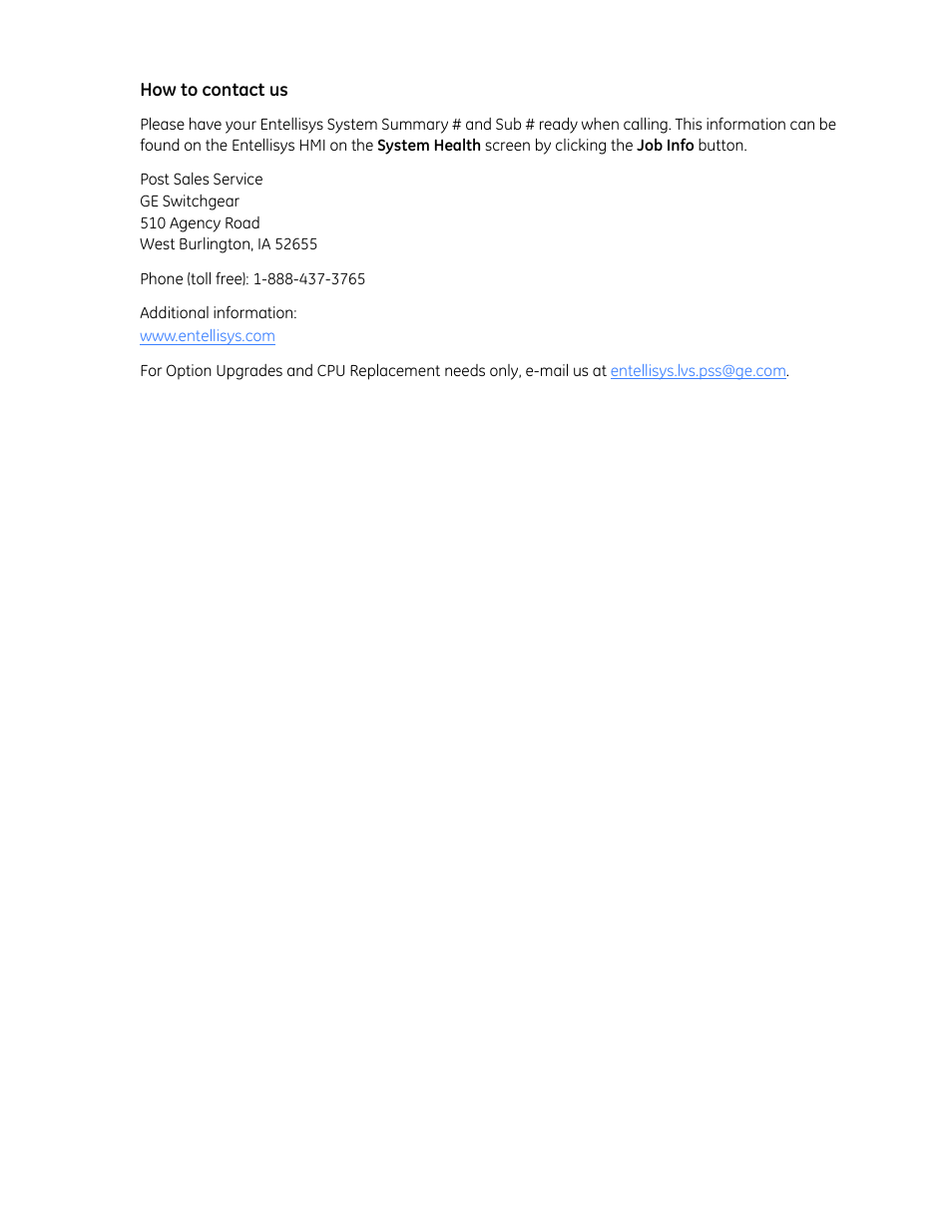 GE Industrial Solutions Entellisys 4.0 System Administrator Manual User Manual | Page 4 / 72