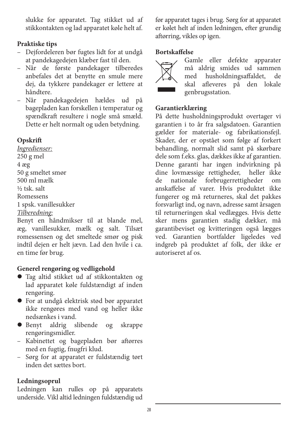 SEVERIN CM 2196 User Manual | Page 28 / 50
