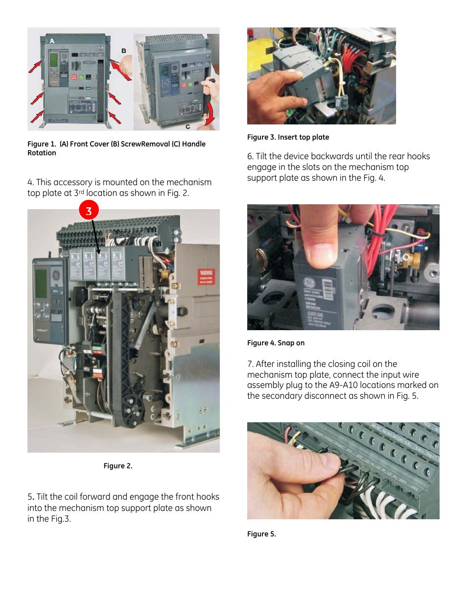GE Industrial Solutions EntelliGuard G Closing Coil User Manual | Page 2 / 4
