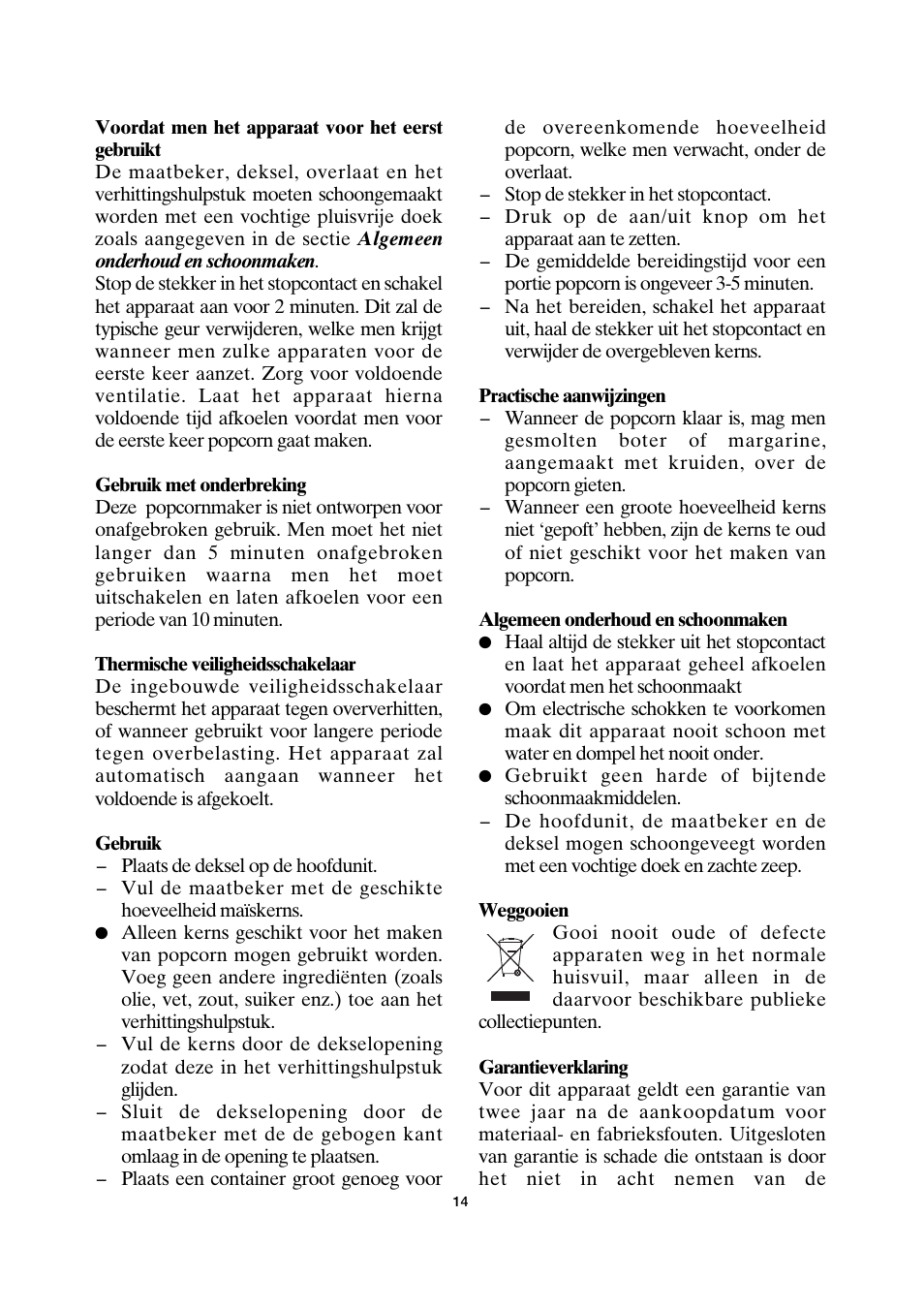 SEVERIN PC 3751 User Manual | Page 14 / 42