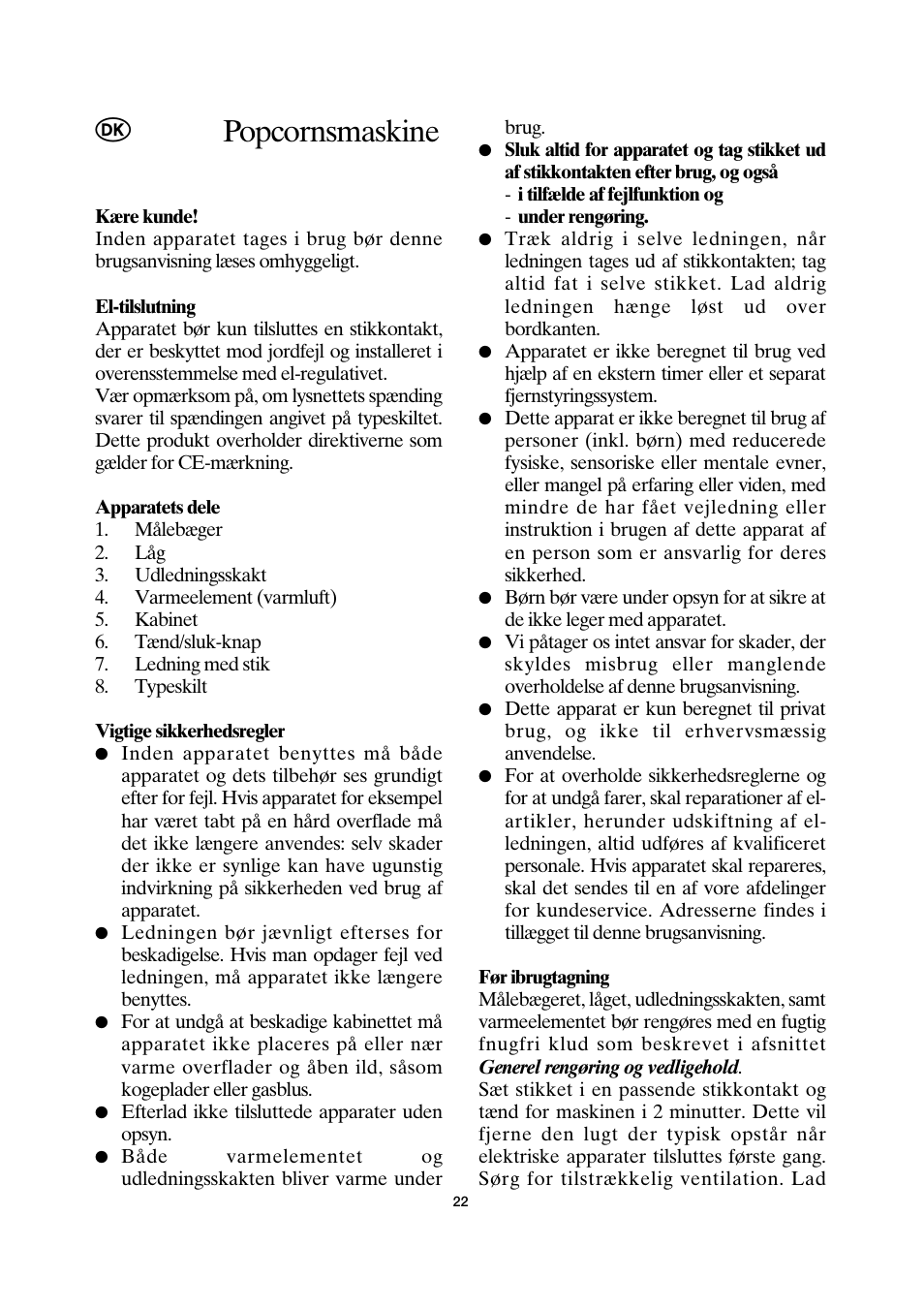 Popcornsmaskine | SEVERIN PC 3751 User Manual | Page 22 / 42