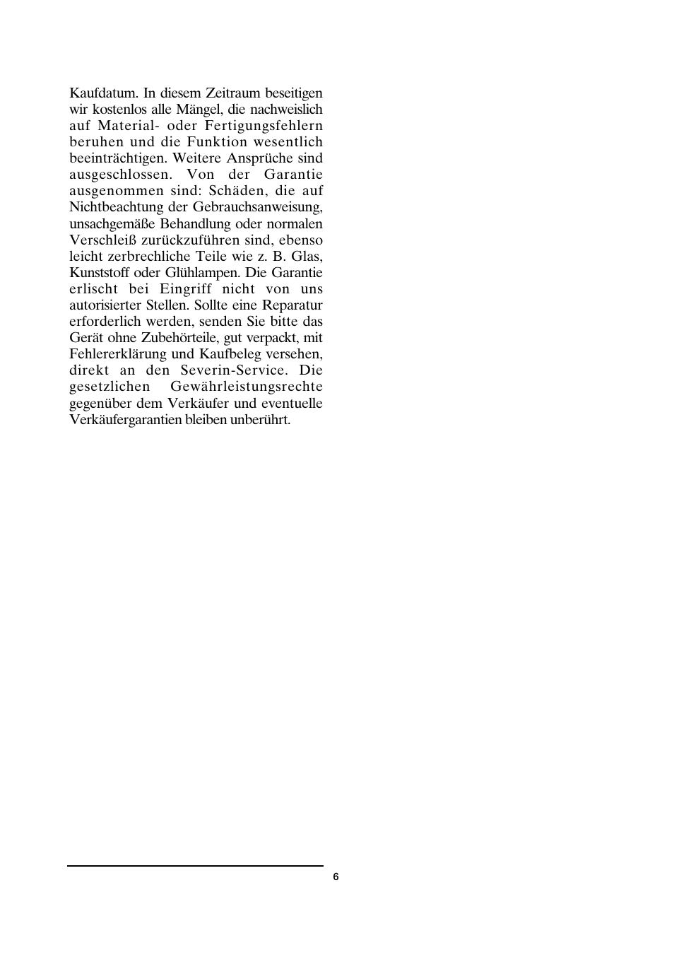 SEVERIN PC 3751 User Manual | Page 6 / 42