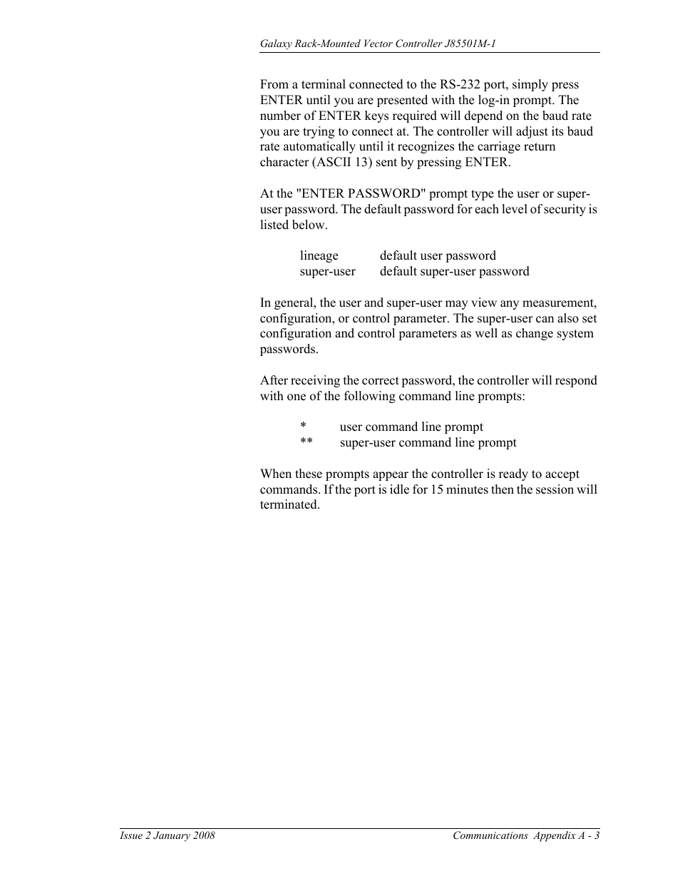 GE Industrial Solutions Galaxy Vector Rack Mounted Controller J85501M-1 User Manual | Page 73 / 90