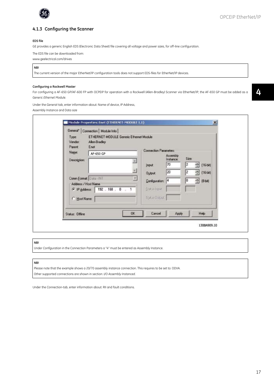 GE Industrial Solutions AF-600 FP OPCEIP EtherNet_IP User Manual | Page 18 / 64