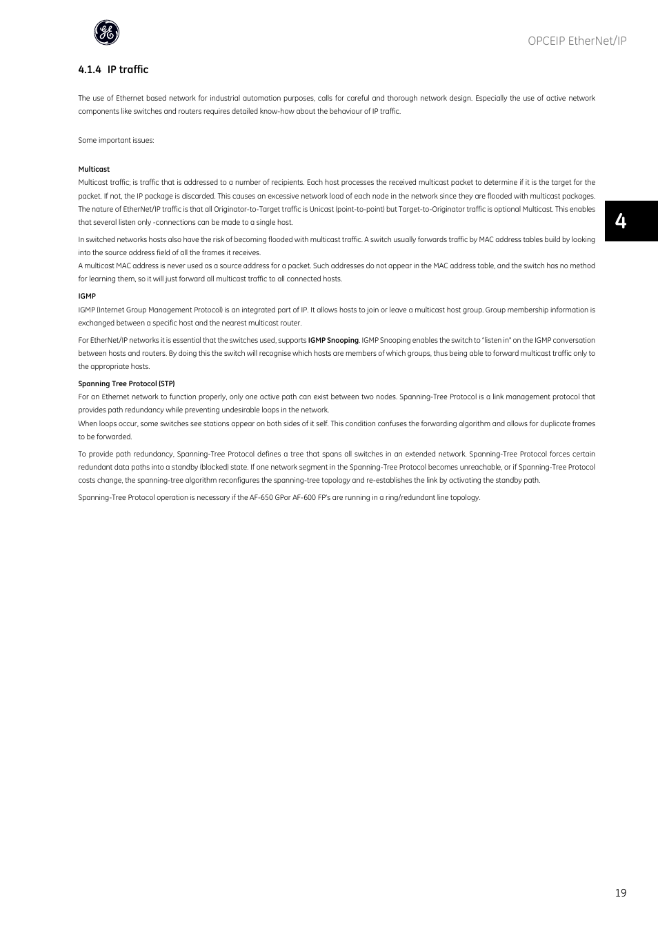 GE Industrial Solutions AF-600 FP OPCEIP EtherNet_IP User Manual | Page 20 / 64