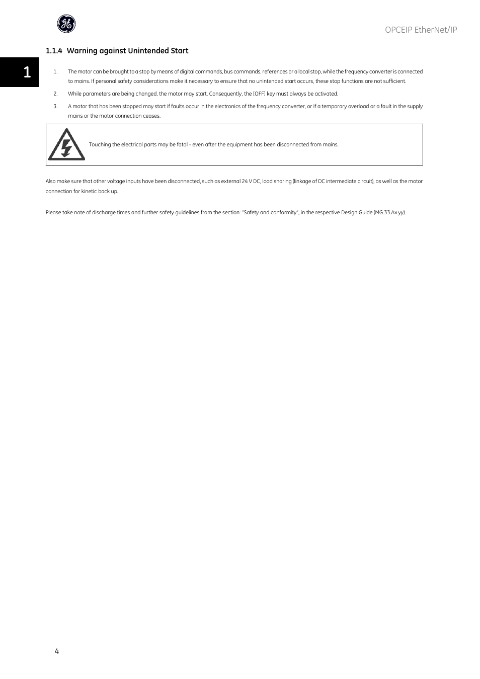 GE Industrial Solutions AF-600 FP OPCEIP EtherNet_IP User Manual | Page 5 / 64