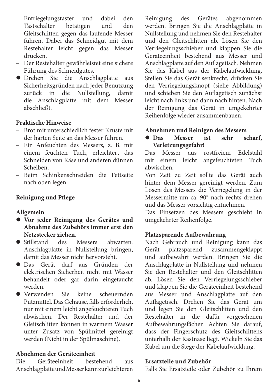 SEVERIN AS 3950 User Manual | Page 6 / 54