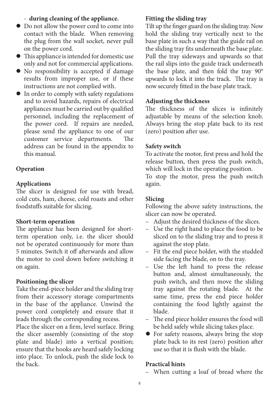 SEVERIN AS 3950 User Manual | Page 9 / 54