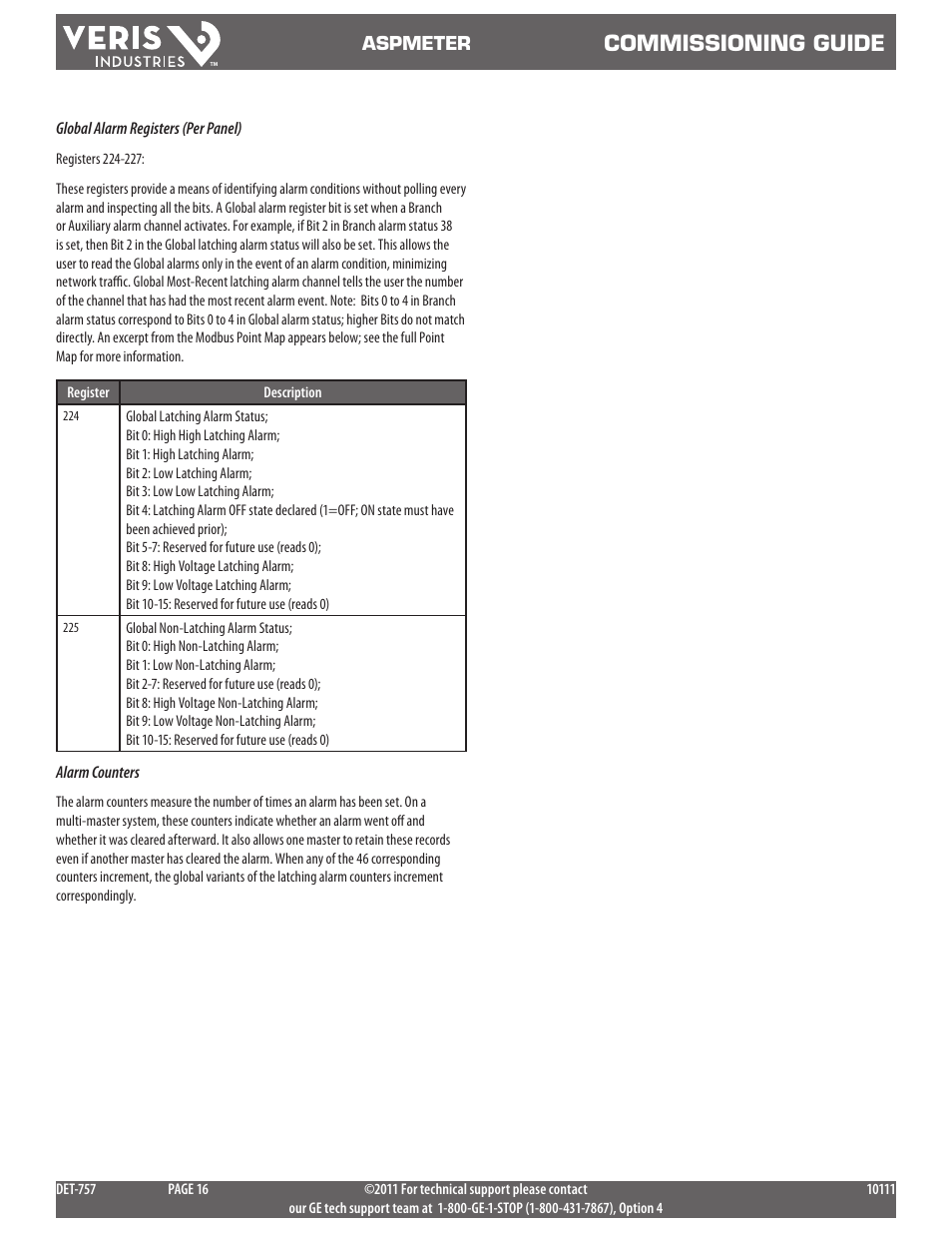 Commissioning guide | GE Industrial Solutions ASPMETER commiss User Manual | Page 16 / 18