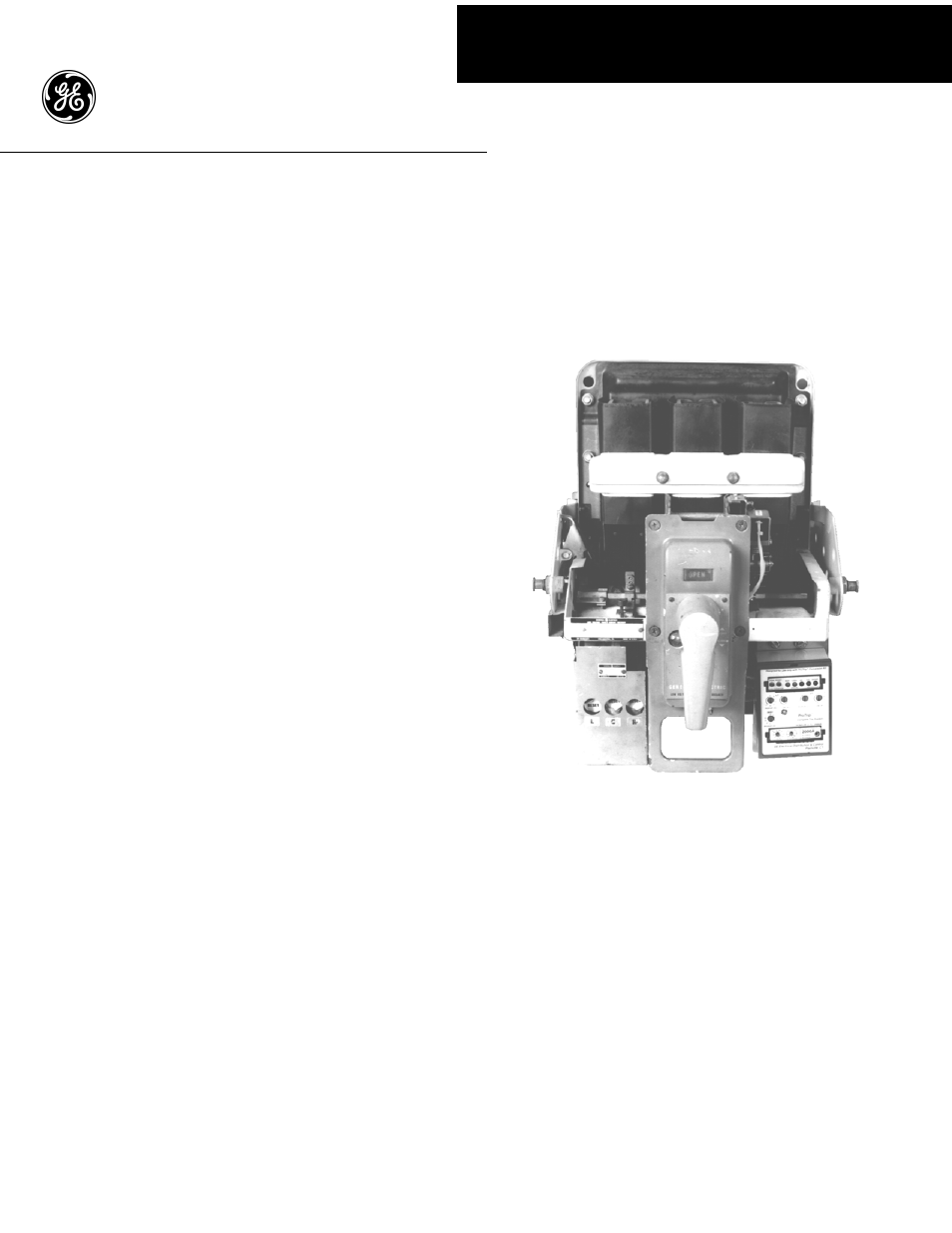 GE Industrial Solutions ProTrip Conversion Kits AK-15, AK-25, and AKU-25 User Manual | 20 pages