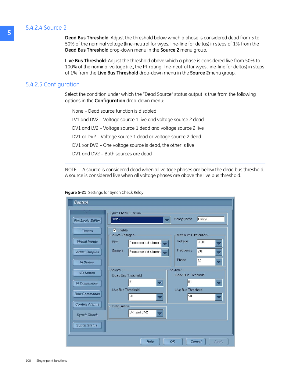 4 source 2, 5 configuration, 4 source 2 5.4.2.5 configuration | GE Industrial Solutions Entellisys 5.0 User Manual User Manual | Page 108 / 310
