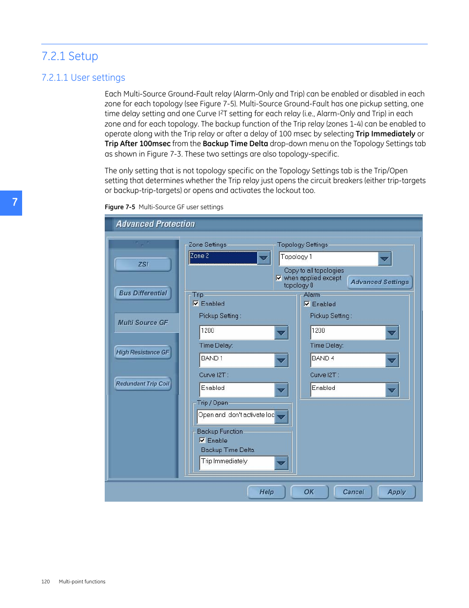 1 setup, 1 user settings | GE Industrial Solutions Entellisys 5.0 User Manual User Manual | Page 120 / 310
