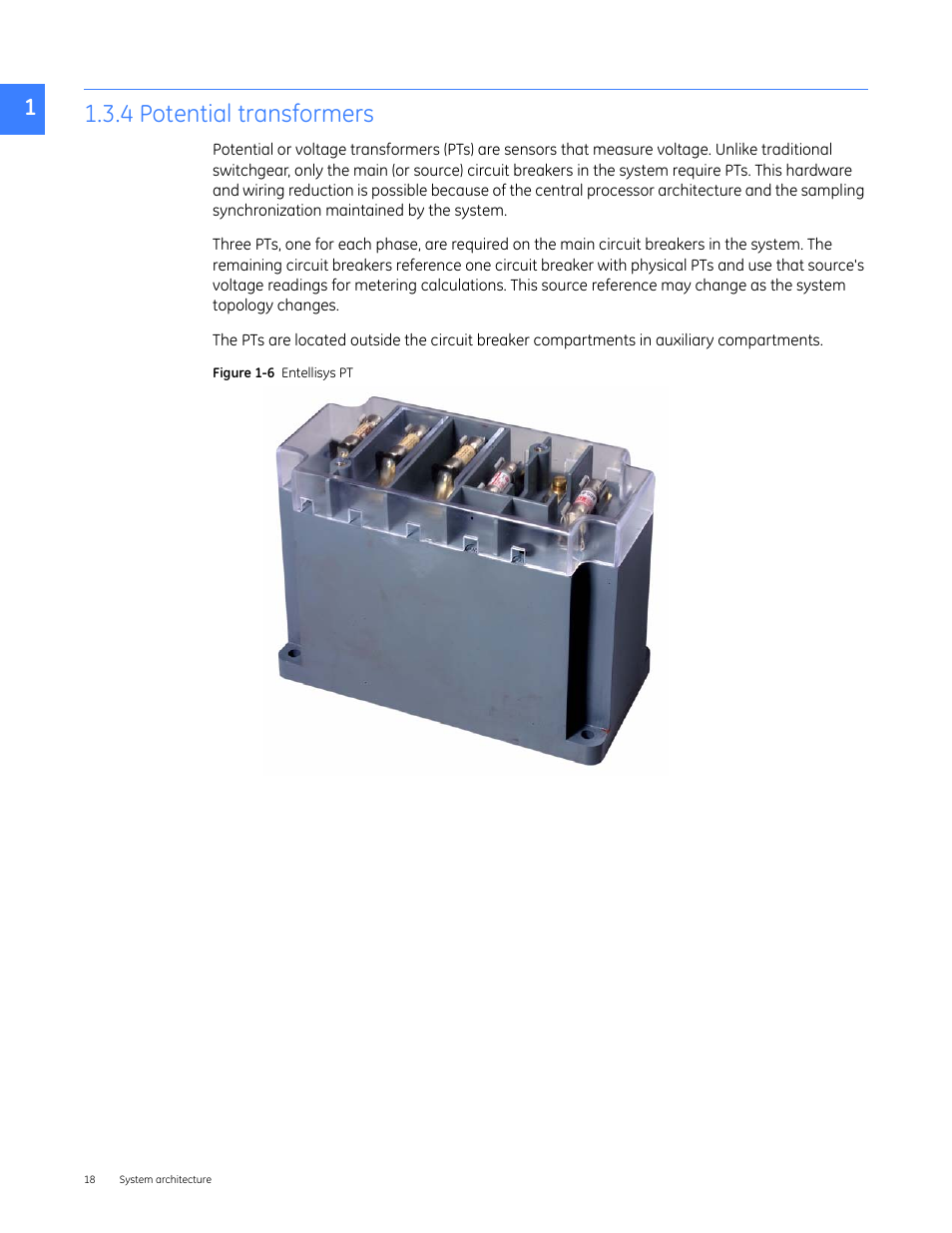 4 potential transformers, 3 potential transformers | GE Industrial Solutions Entellisys 5.0 User Manual User Manual | Page 18 / 310