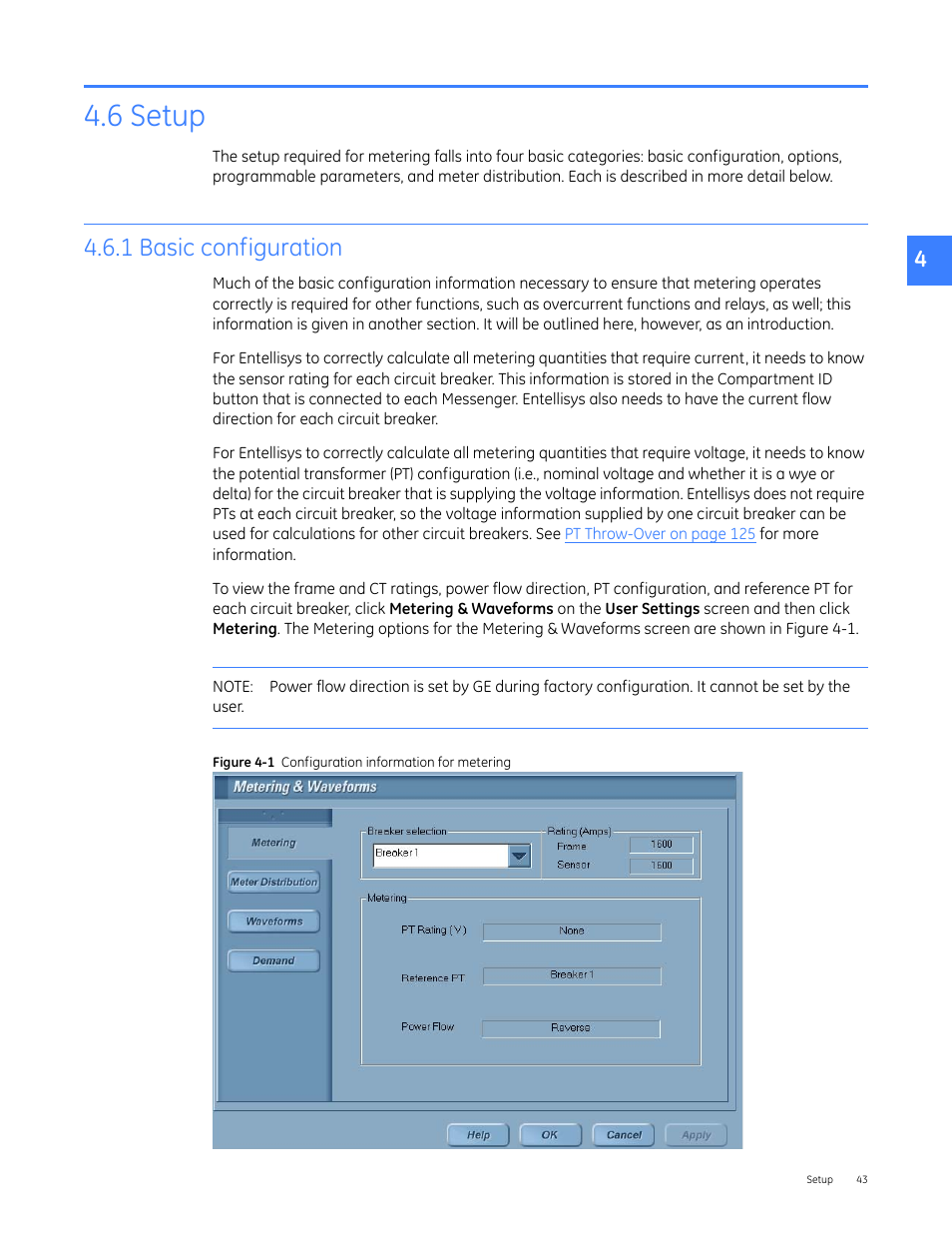 6 setup, 1 basic configuration | GE Industrial Solutions Entellisys 5.0 User Manual User Manual | Page 43 / 310