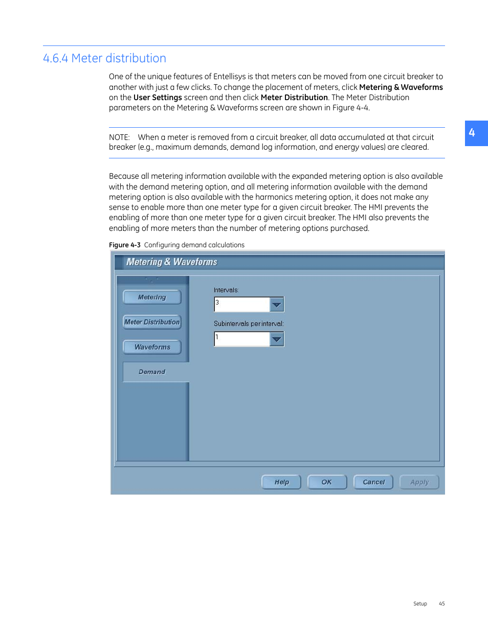 4 meter distribution | GE Industrial Solutions Entellisys 5.0 User Manual User Manual | Page 45 / 310