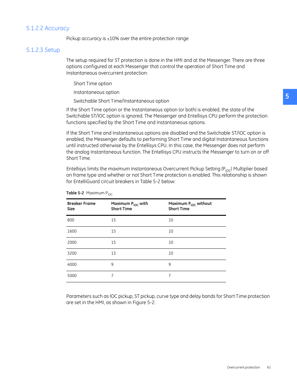 2 accuracy, 3 setup | GE Industrial Solutions Entellisys 5.0 User Manual User Manual | Page 61 / 310