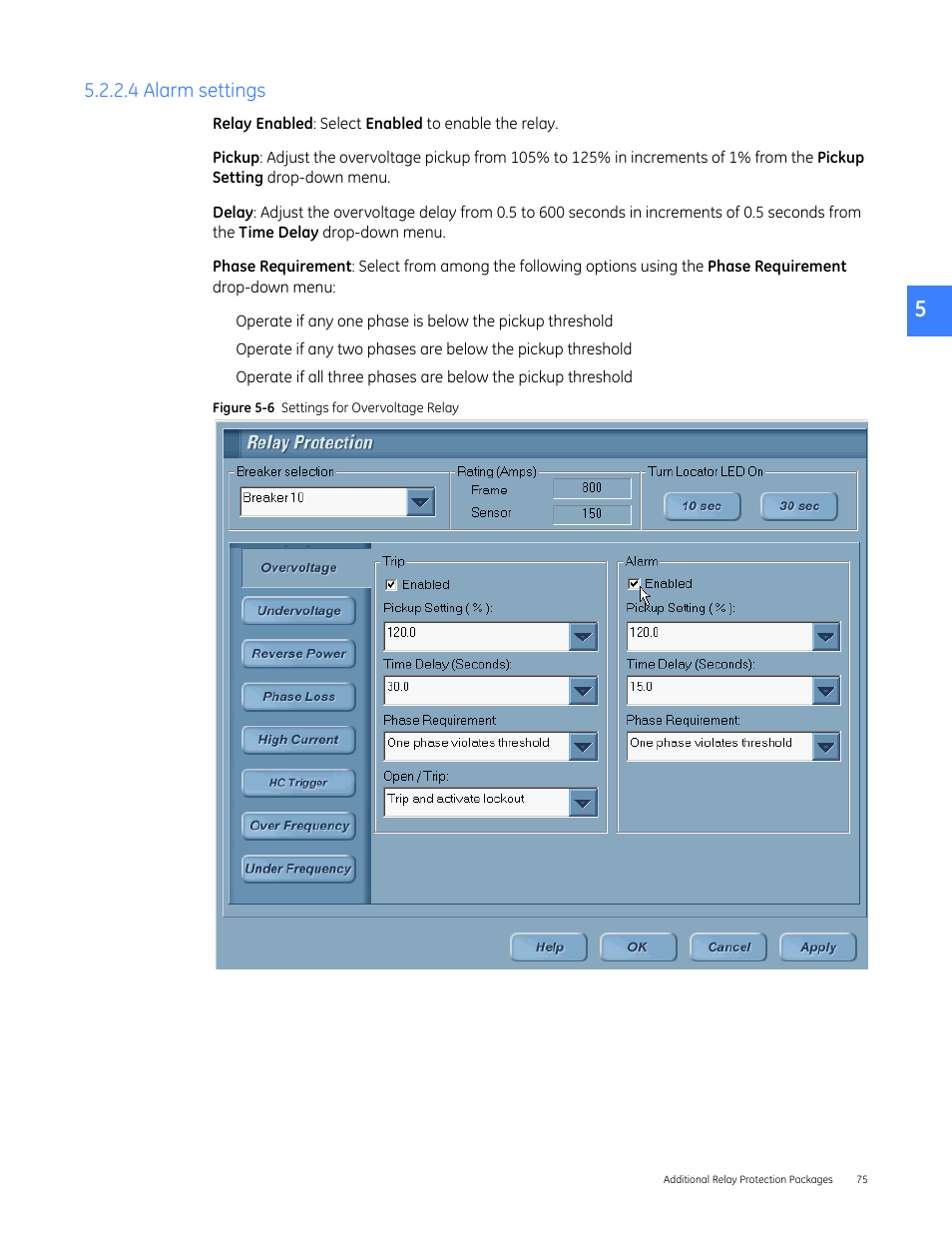 4 alarm settings | GE Industrial Solutions Entellisys 5.0 User Manual User Manual | Page 75 / 310