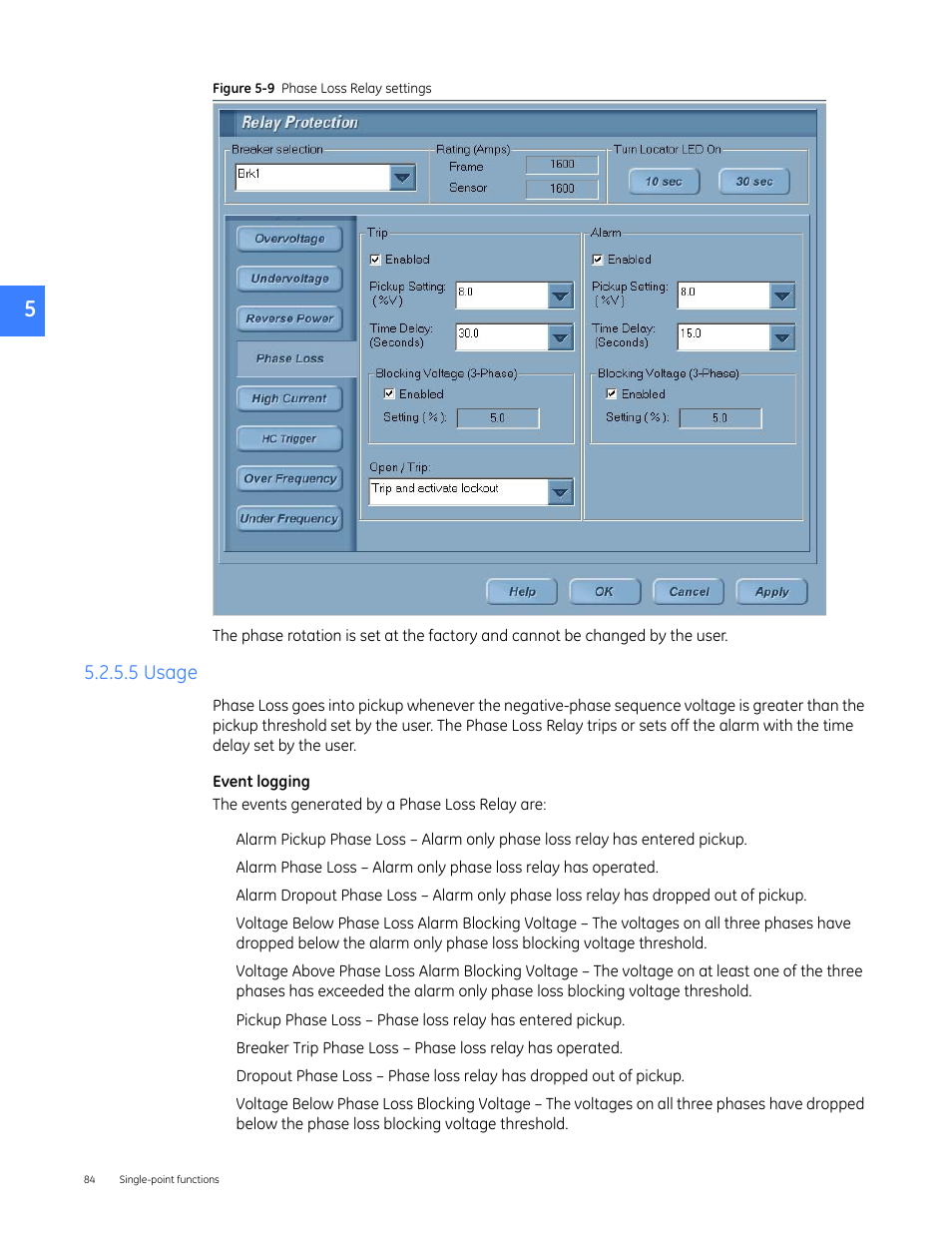 5 usage | GE Industrial Solutions Entellisys 5.0 User Manual User Manual | Page 84 / 310