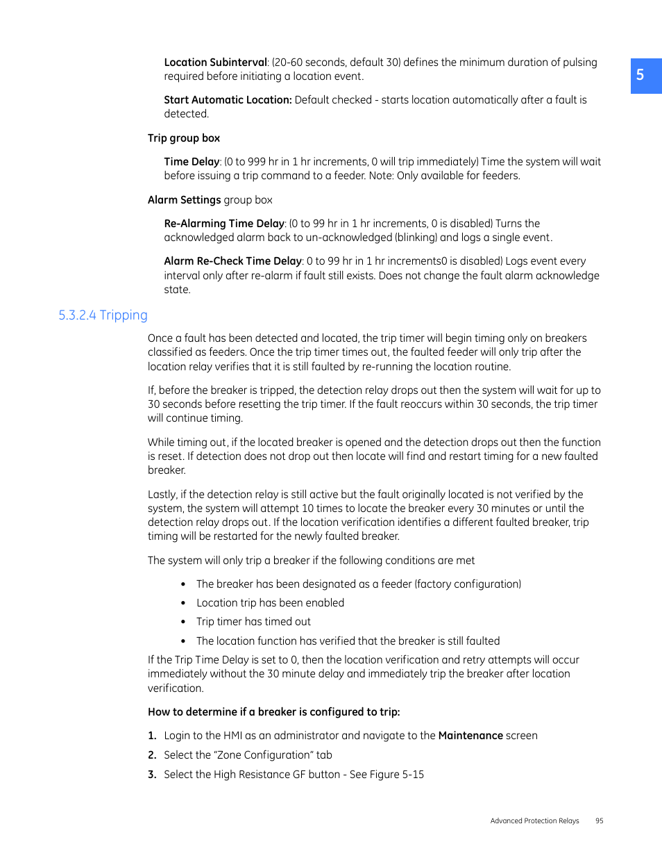 4 tripping | GE Industrial Solutions Entellisys 5.0 User Manual User Manual | Page 95 / 310