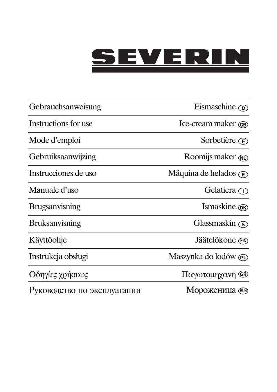 SEVERIN EZ 7401 User Manual | 66 pages