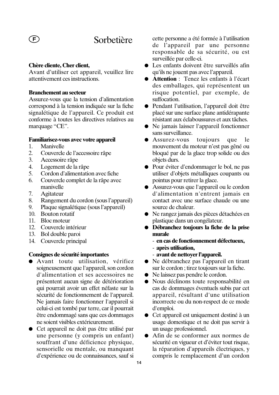 Sorbetière | SEVERIN EZ 7401 User Manual | Page 14 / 66