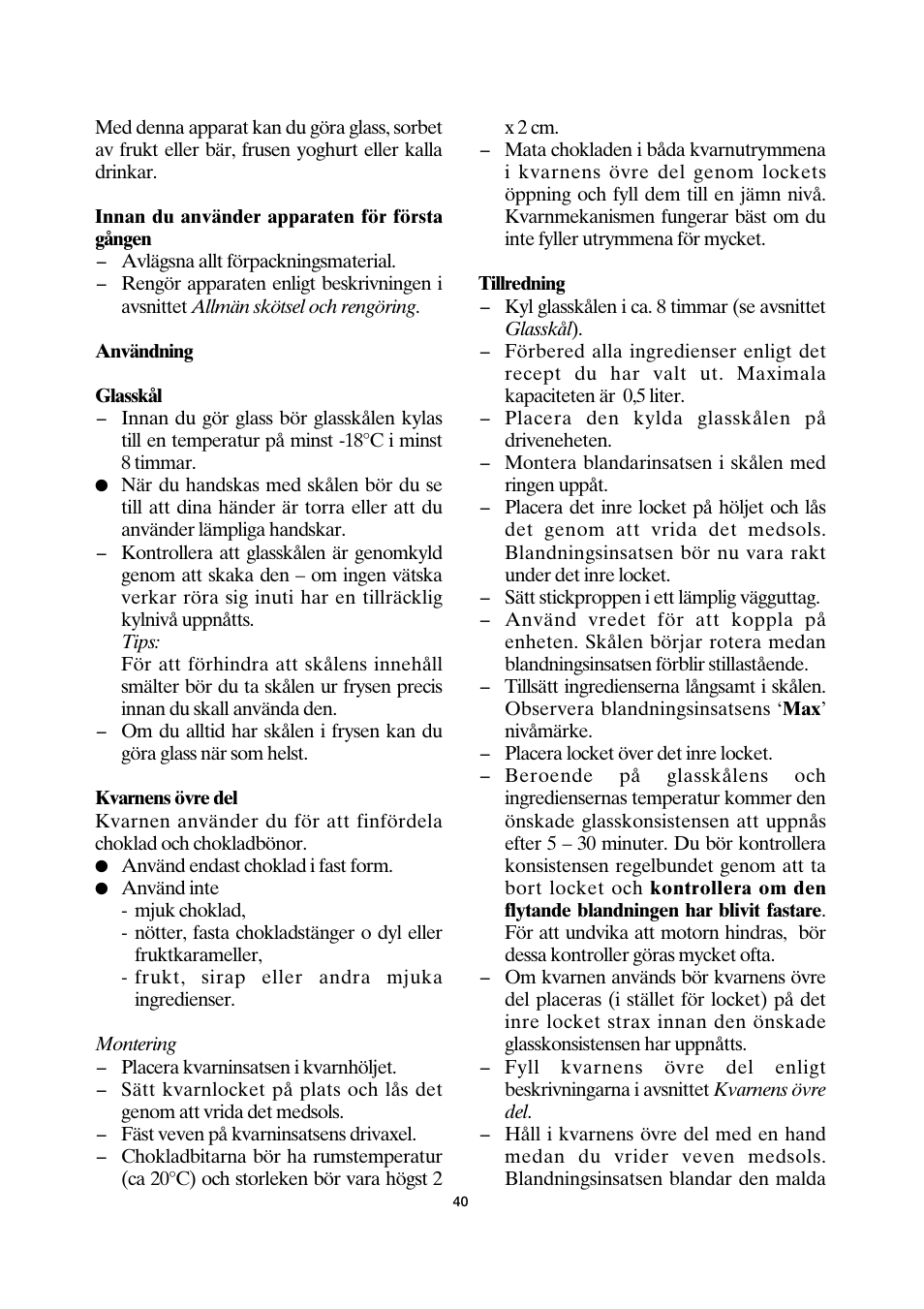 SEVERIN EZ 7401 User Manual | Page 40 / 66