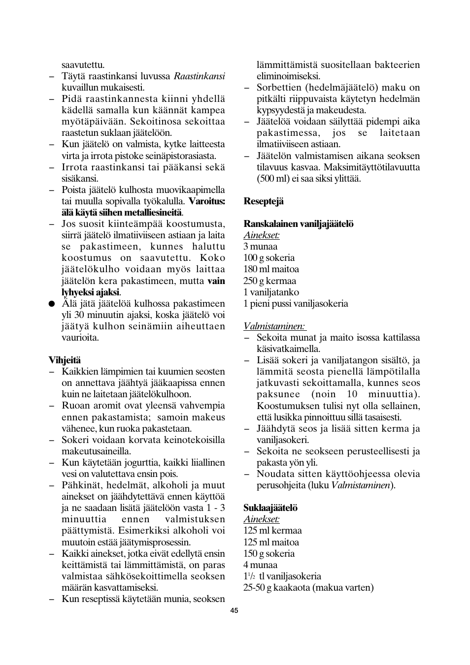 SEVERIN EZ 7401 User Manual | Page 45 / 66