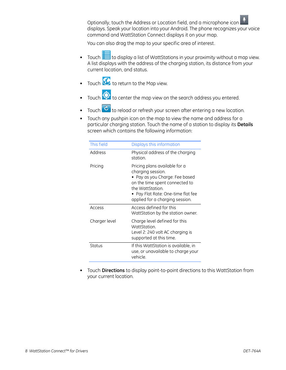 GE Industrial Solutions WattStation Connect Driver Second Edition (Android) User Manual | Page 10 / 31