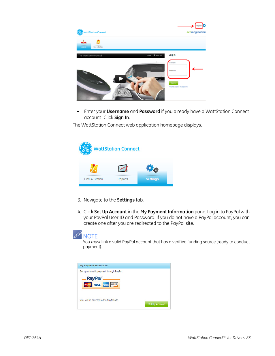 GE Industrial Solutions WattStation Connect Driver Second Edition (Android) User Manual | Page 25 / 31