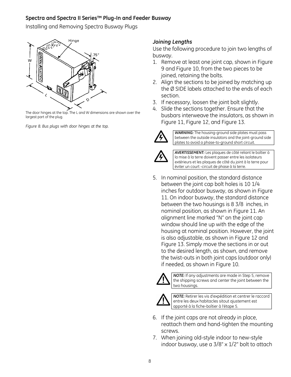 GE Industrial Solutions Spectra II Series Plug-in and Feeder Busway with BlueCoat Epoxy Insulation System User Manual | Page 10 / 34