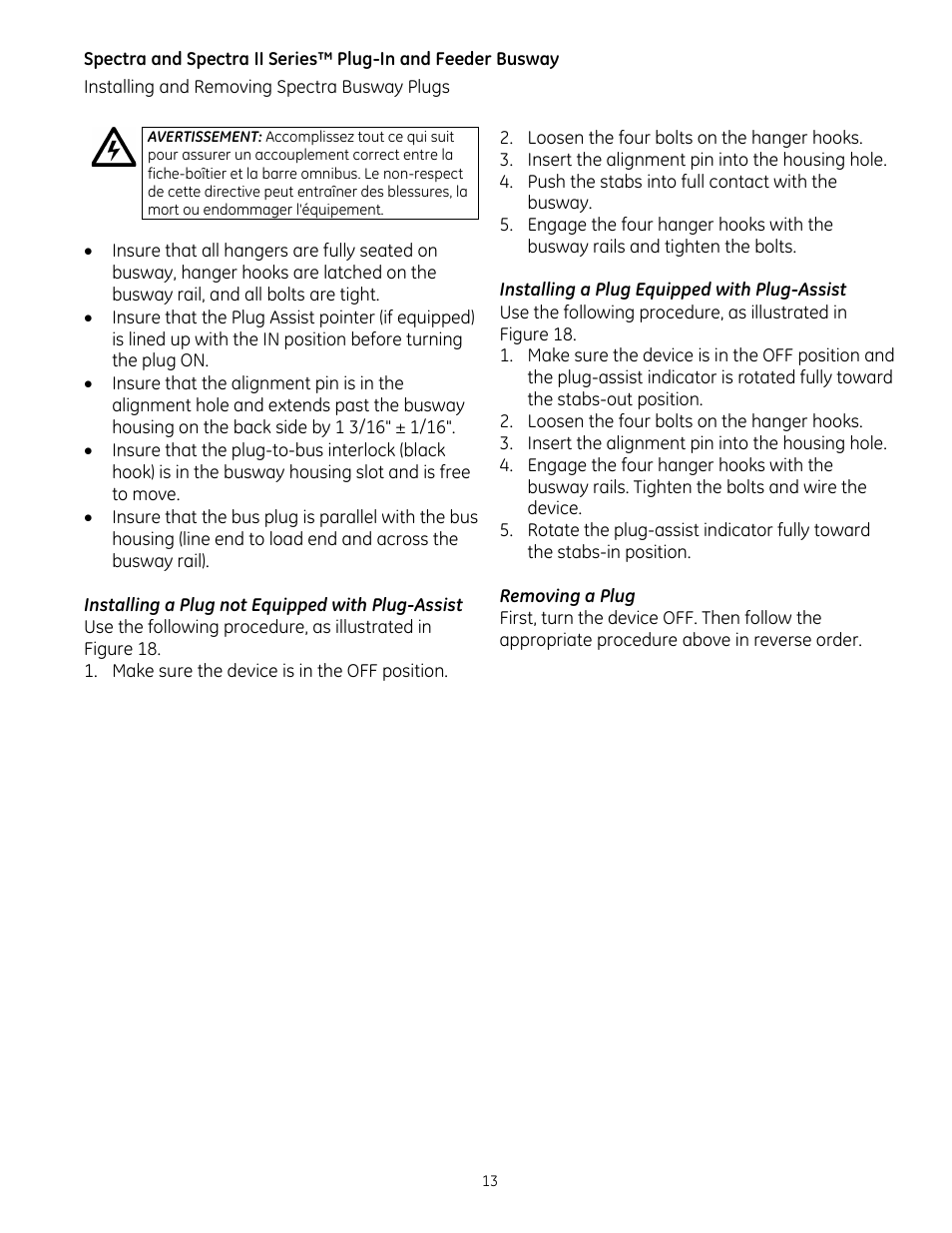 GE Industrial Solutions Spectra II Series Plug-in and Feeder Busway with BlueCoat Epoxy Insulation System User Manual | Page 15 / 34