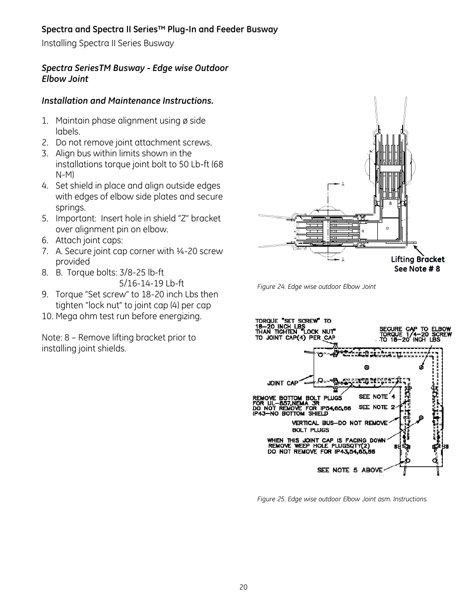GE Industrial Solutions Spectra II Series Plug-in and Feeder Busway with BlueCoat Epoxy Insulation System User Manual | Page 22 / 34