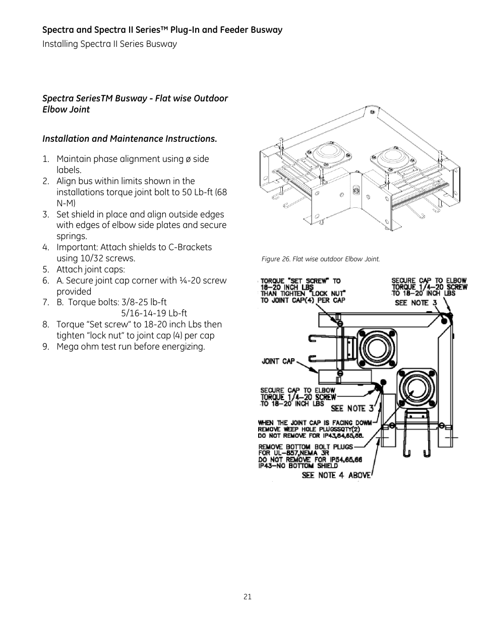 GE Industrial Solutions Spectra II Series Plug-in and Feeder Busway with BlueCoat Epoxy Insulation System User Manual | Page 23 / 34