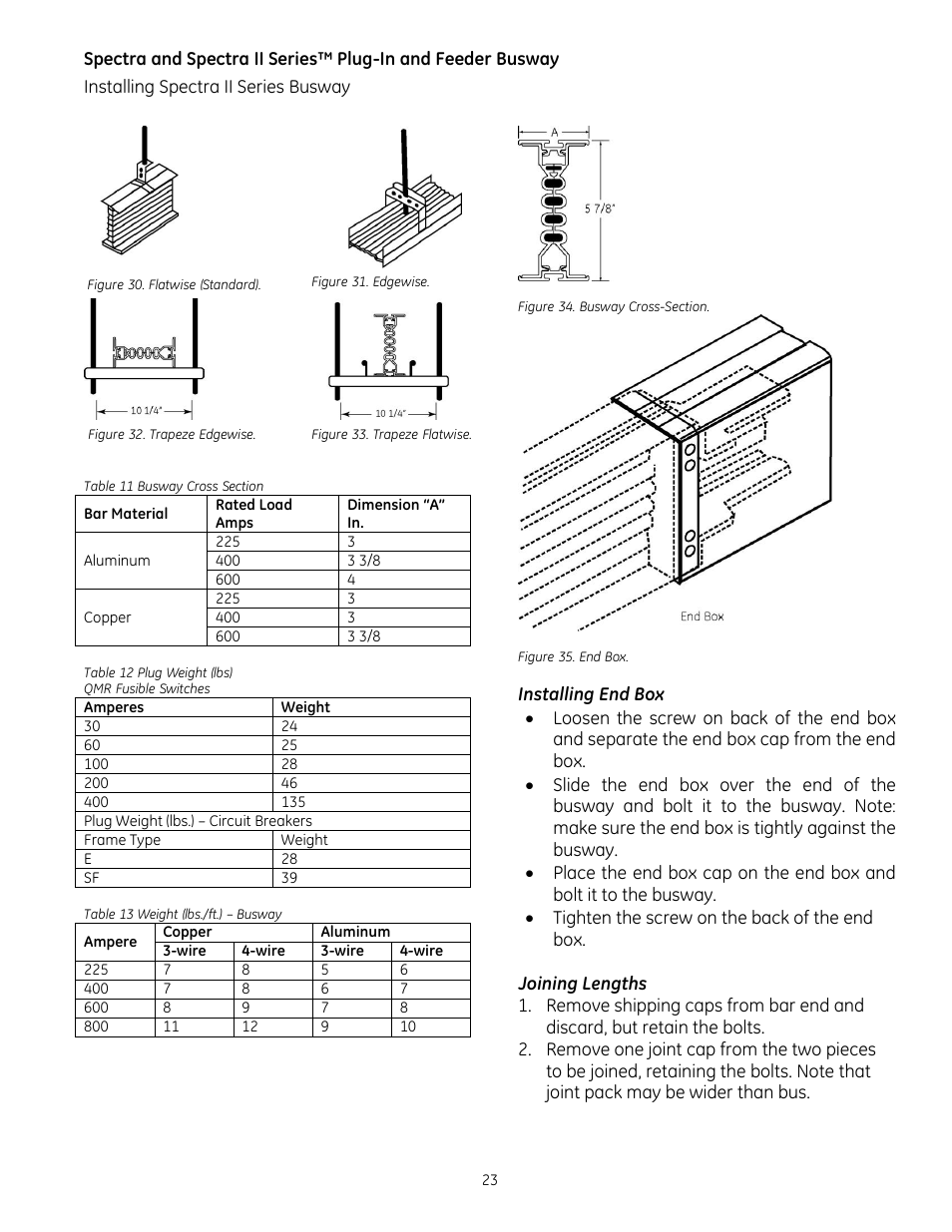 GE Industrial Solutions Spectra II Series Plug-in and Feeder Busway with BlueCoat Epoxy Insulation System User Manual | Page 25 / 34