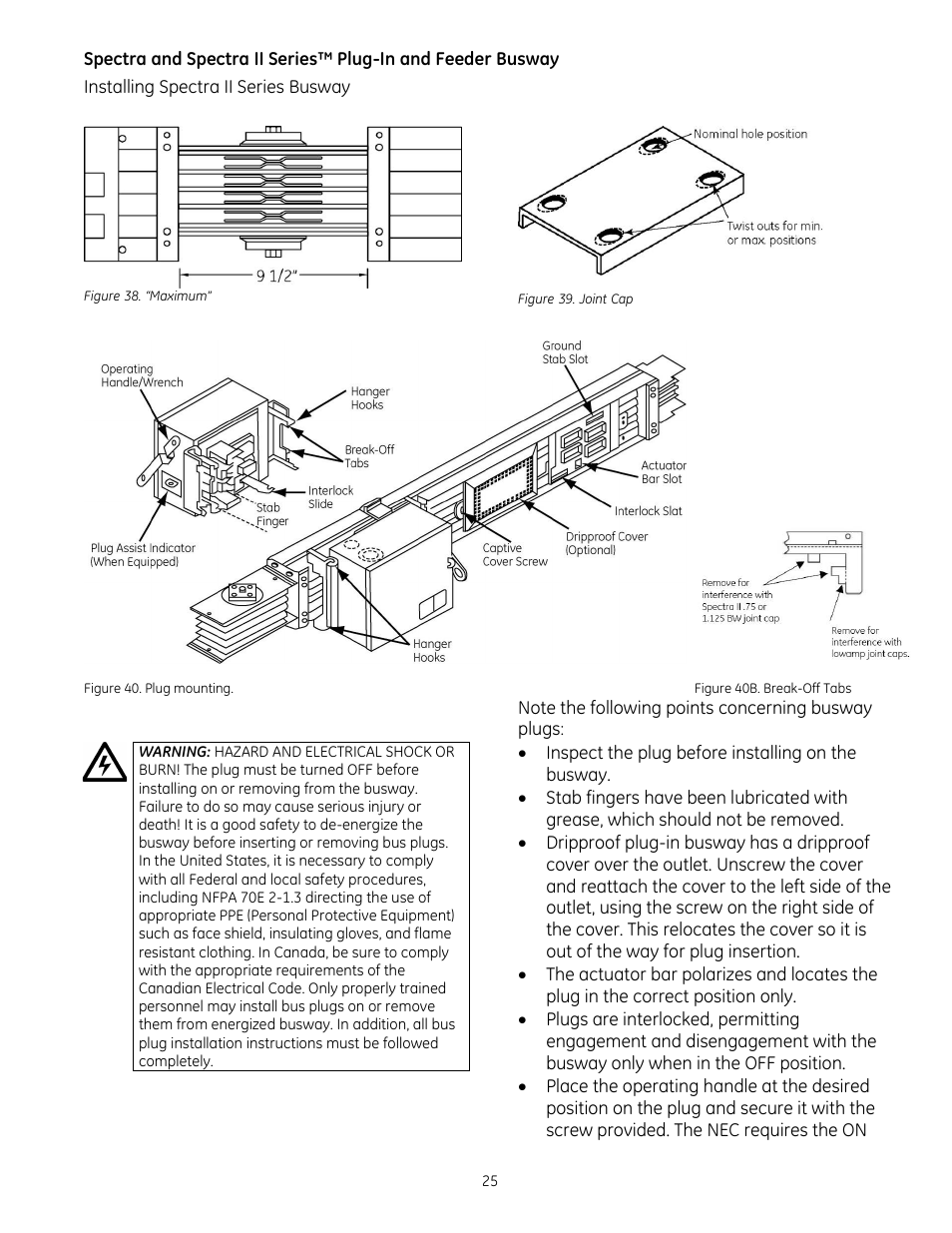 GE Industrial Solutions Spectra II Series Plug-in and Feeder Busway with BlueCoat Epoxy Insulation System User Manual | Page 27 / 34