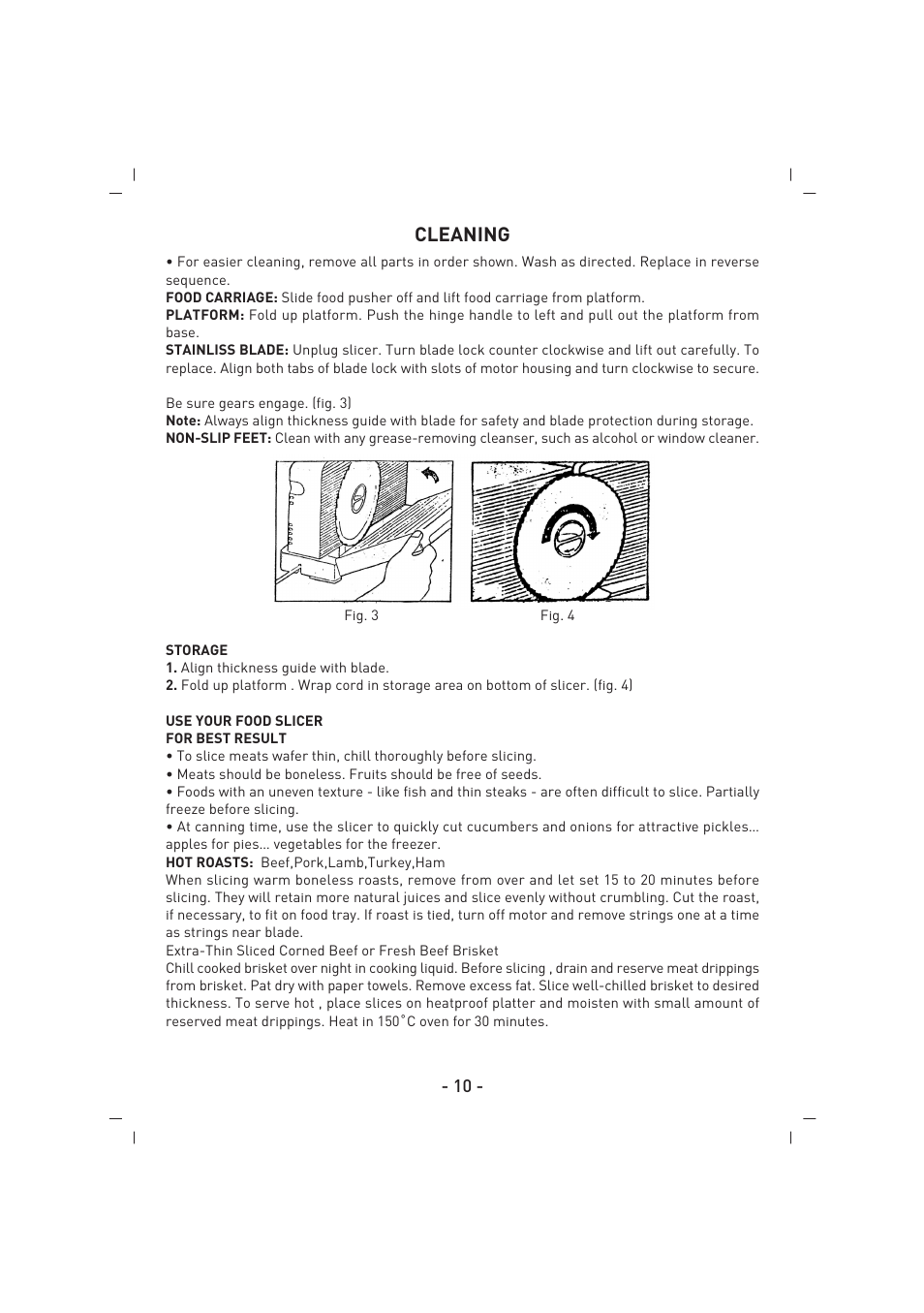 Cleaning | SINBO SMS 5605 User Manual | Page 11 / 43