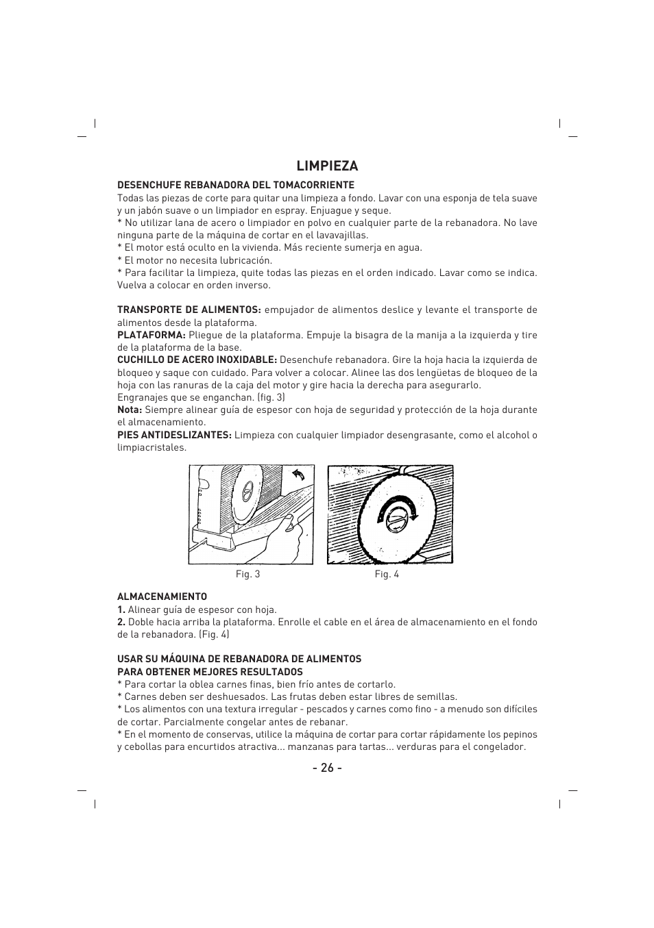 Limpieza | SINBO SMS 5605 User Manual | Page 27 / 43