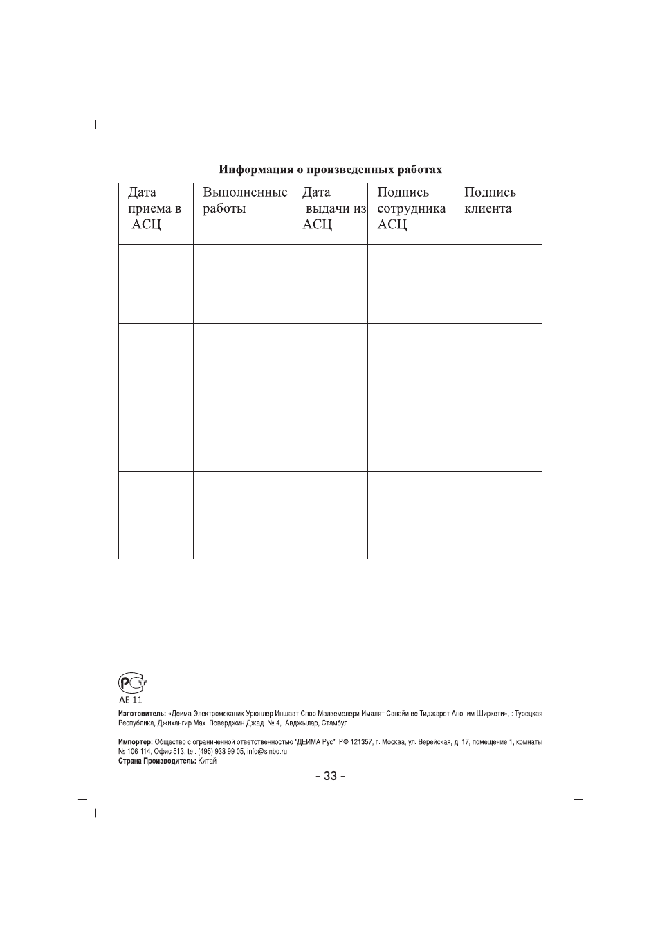 SINBO SMS 5605 User Manual | Page 34 / 43