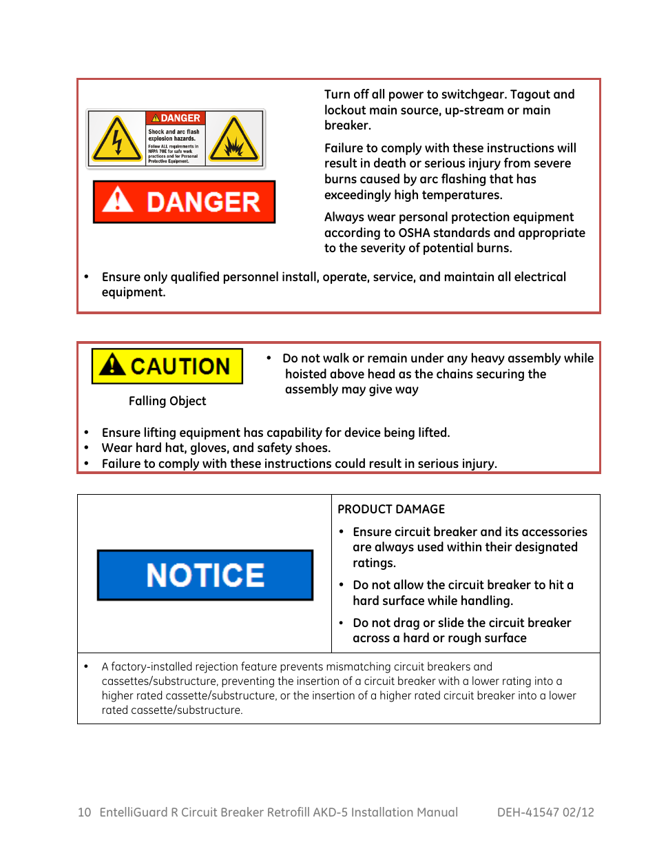 GE Industrial Solutions EntelliGuard R AKD-5 User Manual | Page 11 / 47