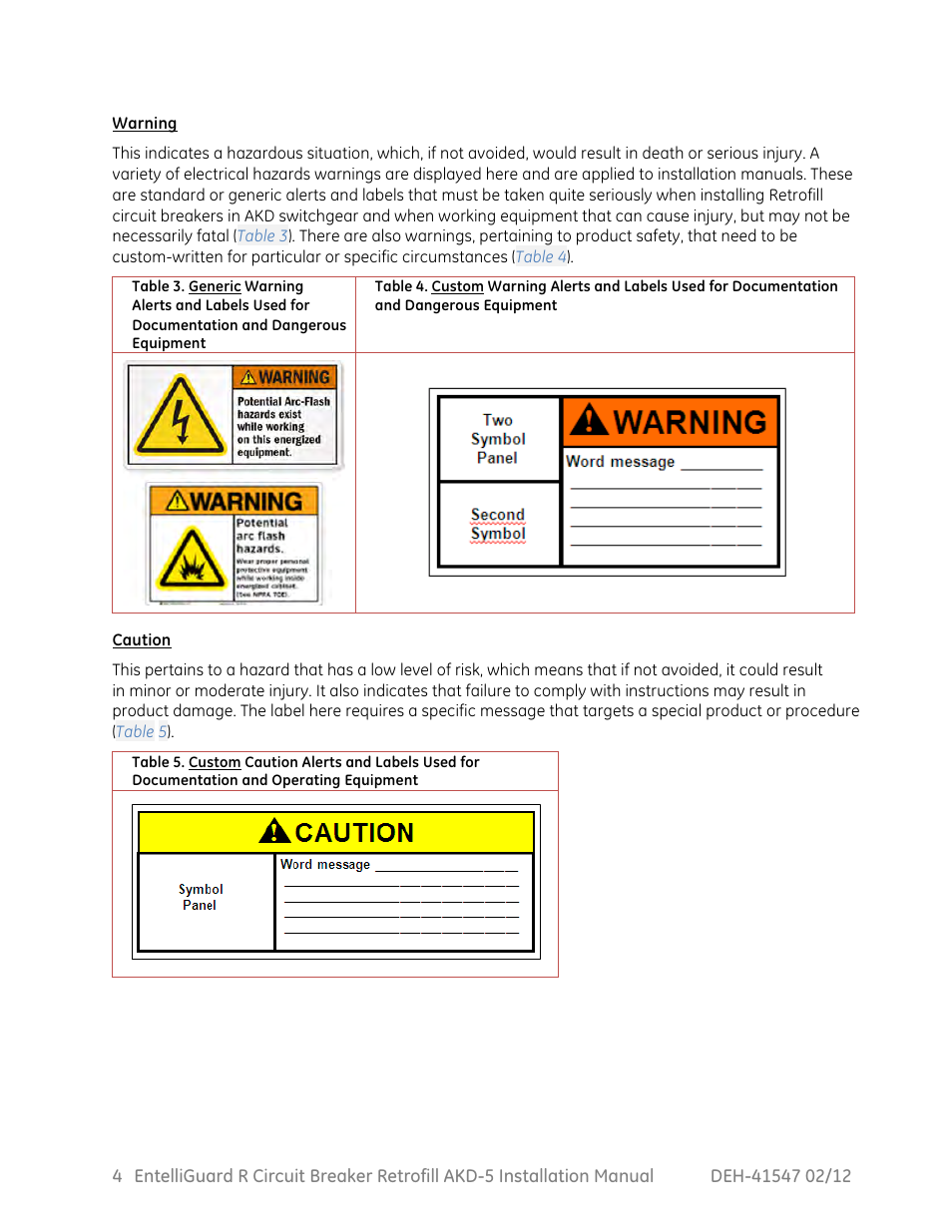 GE Industrial Solutions EntelliGuard R AKD-5 User Manual | Page 5 / 47