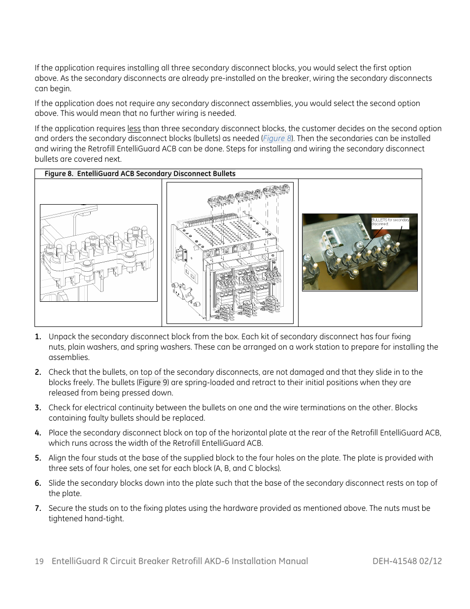 GE Industrial Solutions EntelliGuard R AKD-6 User Manual | Page 20 / 41
