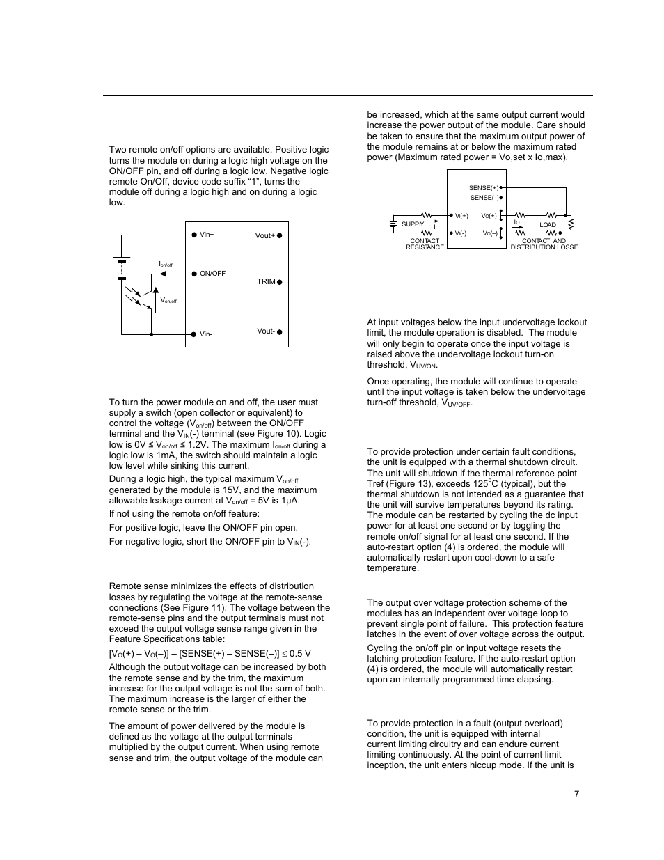 Feature description | GE Industrial Solutions ESTW025A0F Series User Manual | Page 7 / 20