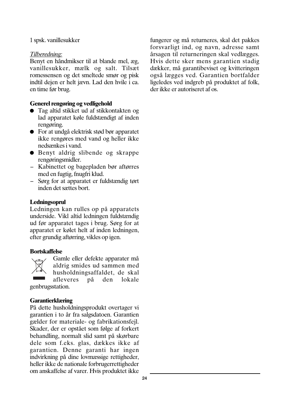 SEVERIN CM 2198 User Manual | Page 24 / 46