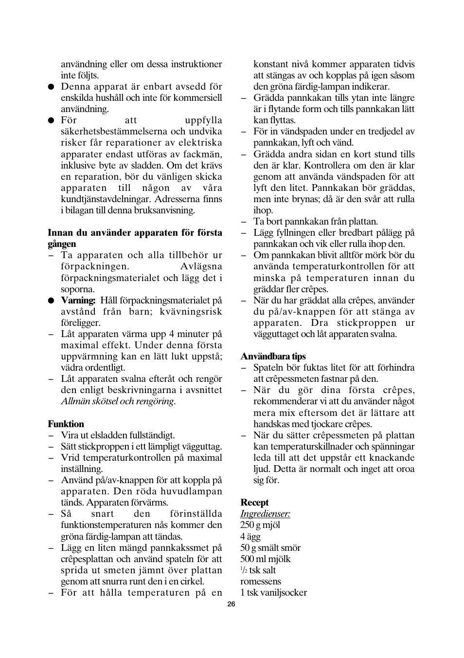 SEVERIN CM 2198 User Manual | Page 26 / 46